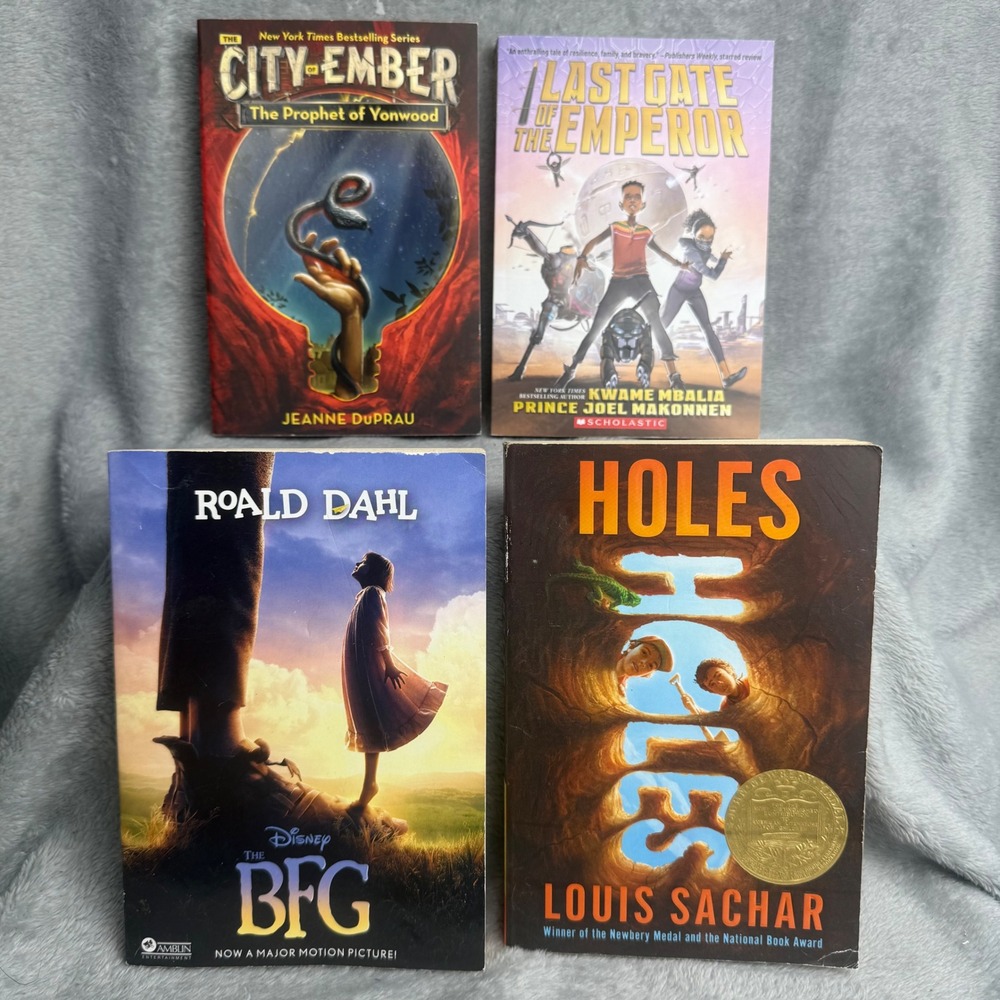 Middle Grade Book Lot Holes Roald Dahl BFG City of Ember Last Gate of Emperor